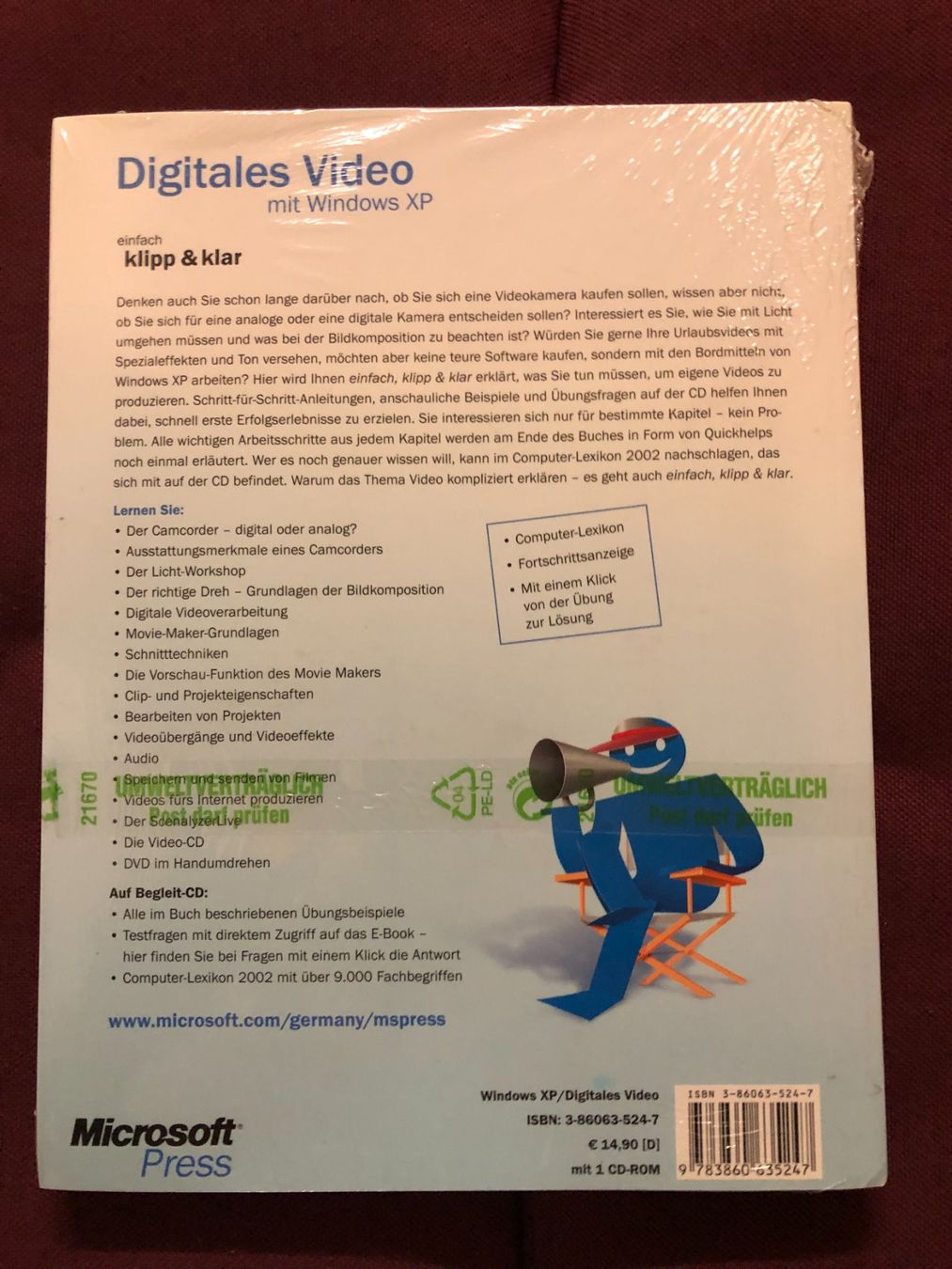 Libri: Digitales Video mit Windows XP - einfach klipp & klar - OVP – Nuovo e nell'imballaggio originale da Niederhasli venduto da thozam 1