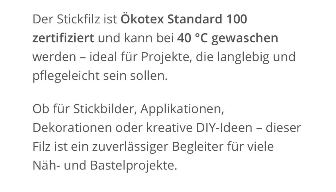 Stoffe: Stickfilz (3,2 Meter!) – Neu (gemäss Beschreibung) aus Fällanden von Engeli_88 2
