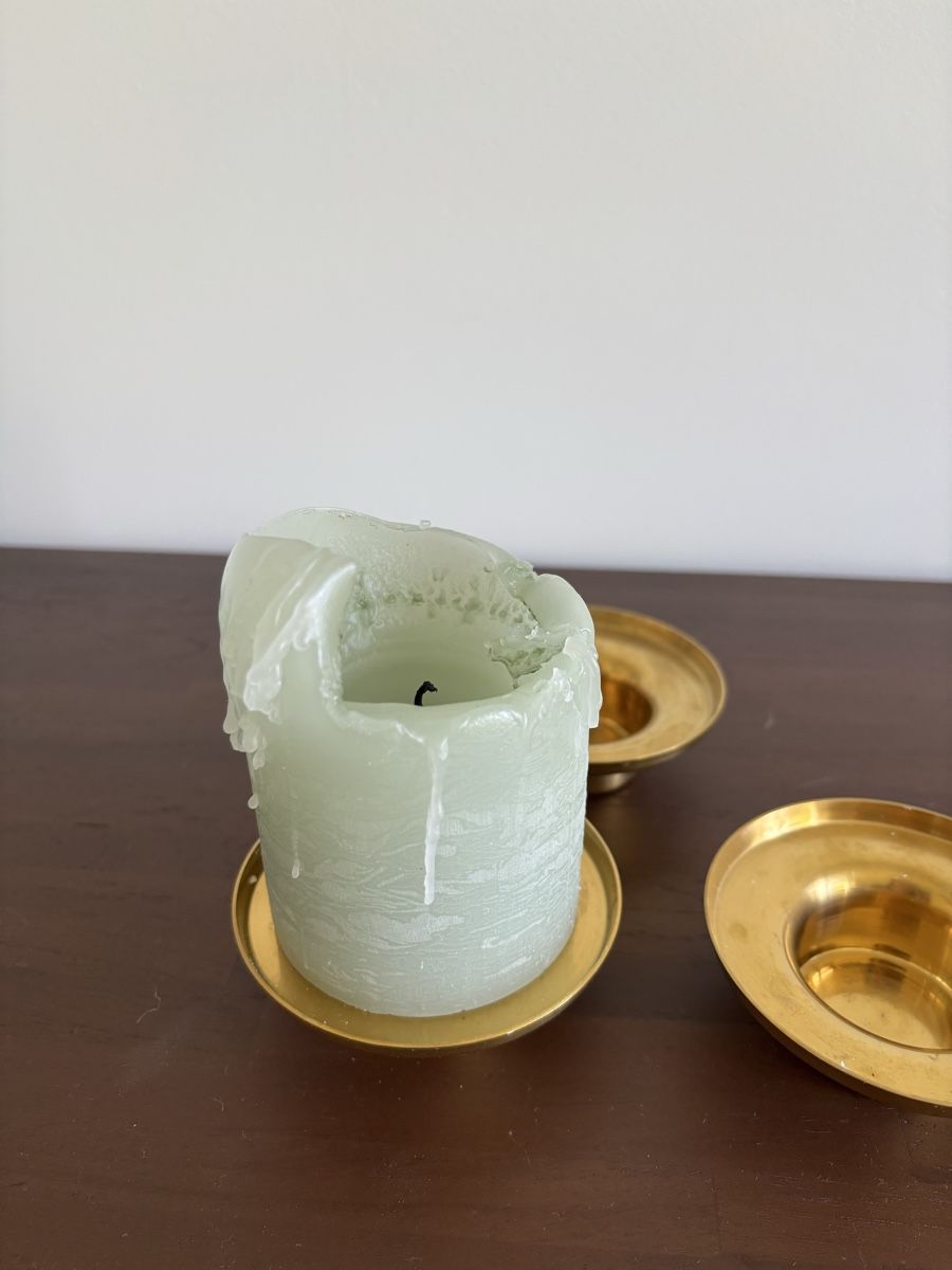 Ikea Alle Dekorationen: Ikea GLITTRIG gold-coloured candle holders – Gebraucht aus Zürich von cha_jz8q