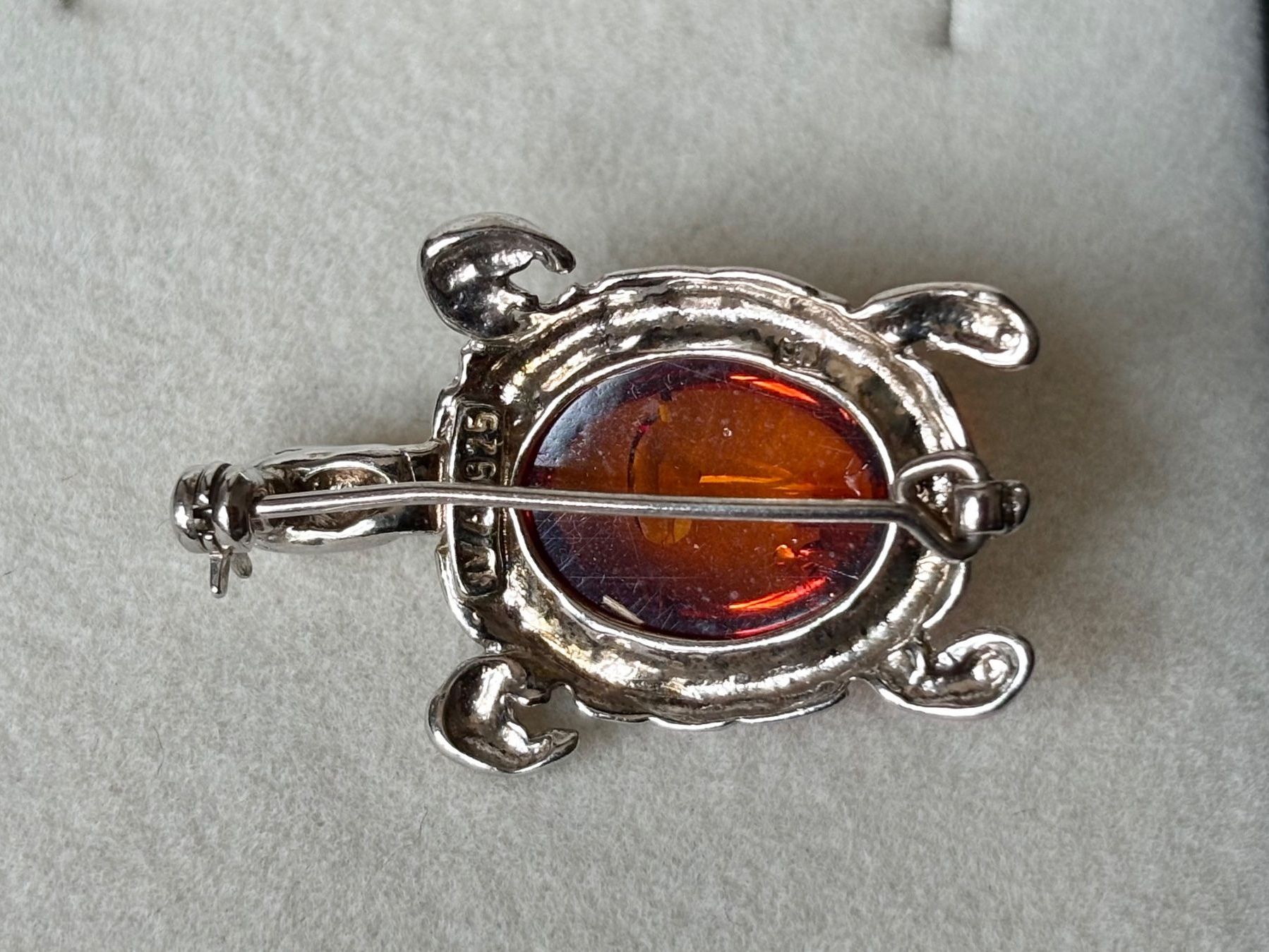 Broschen & Nadeln: Schildkröte Bernstein Brosche, Silber 925, NEU – Neu (gemäss Beschreibung) aus Brugg AG von lau_9rvy 3