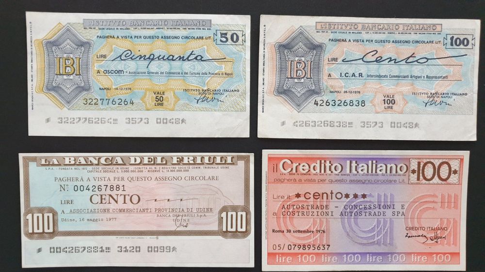 Bankchecks. Italien. | Kaufen auf Ricardo