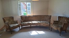 Antike Sitzgruppe/ Sofa