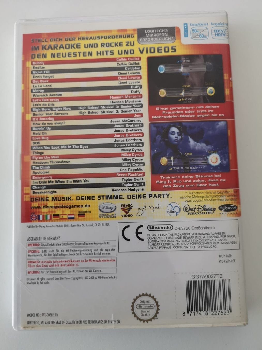 Nintendo Giochi: Disney Sing it Pop Hits (Wii) – Usato da Herisau venduto da Seyashop1 2