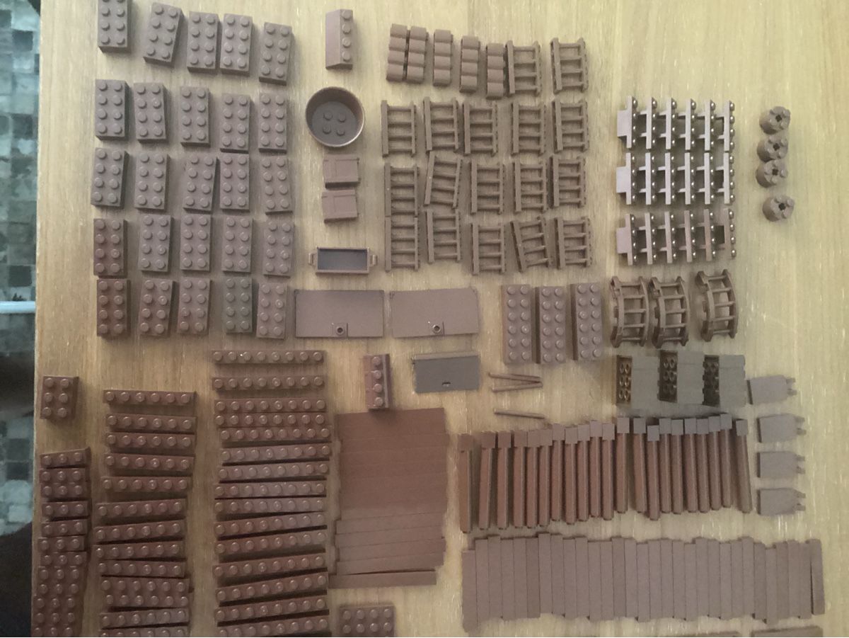Lego Kit di costruzioni: Lego Teile Brown ca 1 kg – Usato da Rudolfstetten venduto da Gwyneth2