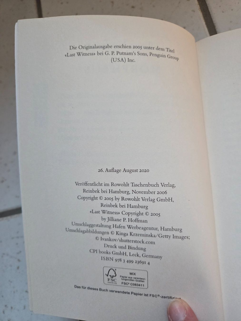 Libri: Jilliane Hoffman - Morpheus – Usato da Bergdietikon venduto da Tanne_10 3