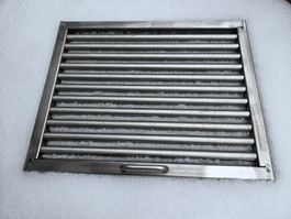 Gussrost 300x240, Ascherost in Edelstahl mit Lasche