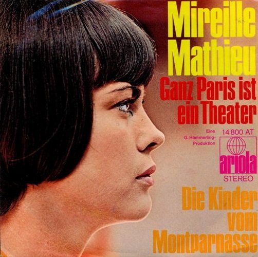 Dischi in vinile: Mathieu Mireille - Ganz Paris ist ein Theater   (7") – Usato da Romanshorn venduto da and_2nf7