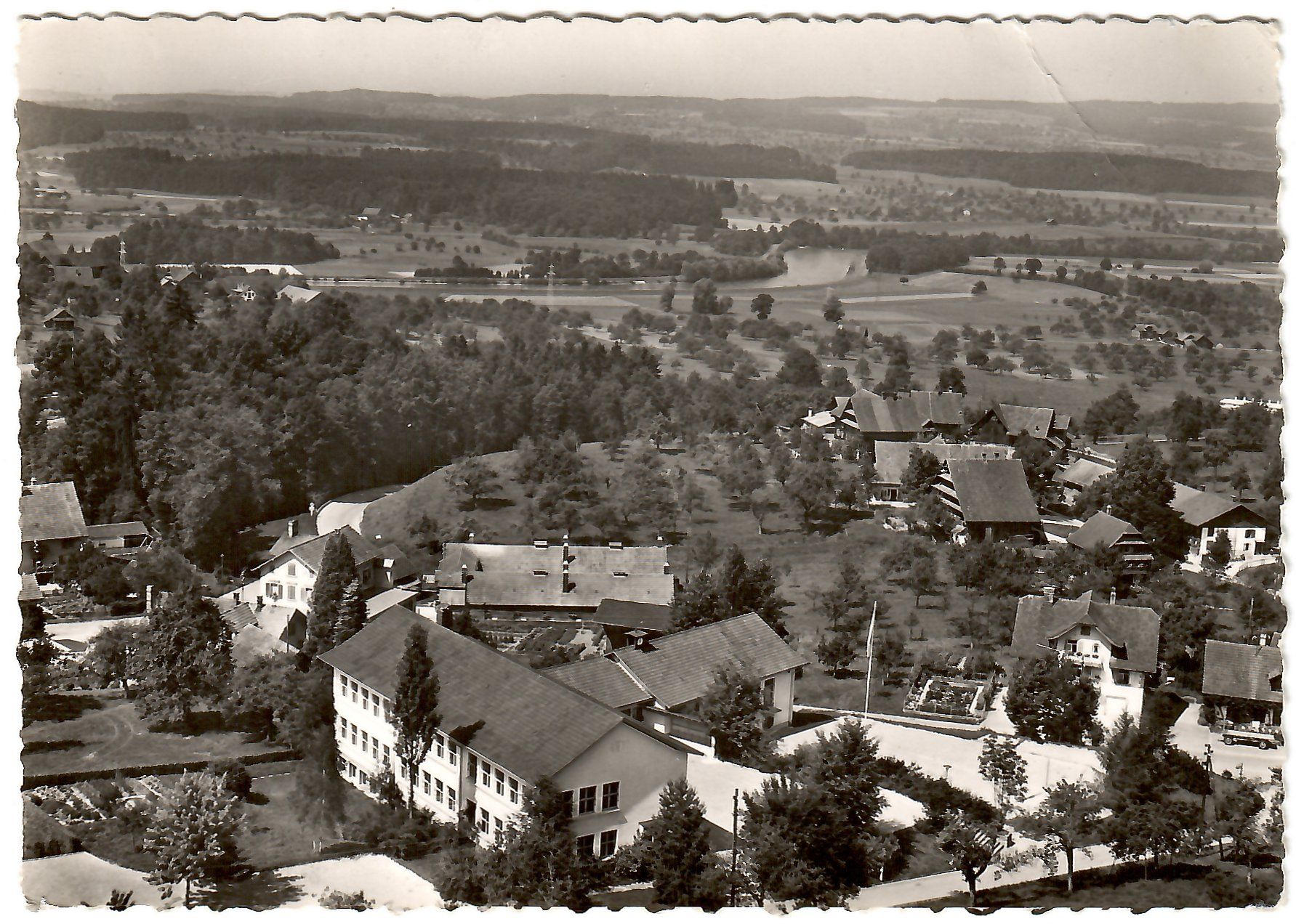 Cartoline postali: Flugaufnahme  Hünenberg ZG – Usato da Kerns venduto da etma3