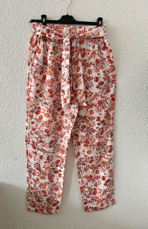 🌸 Chicorée Sommerhose Gr. M Weiss/Orange wie neu ☀️