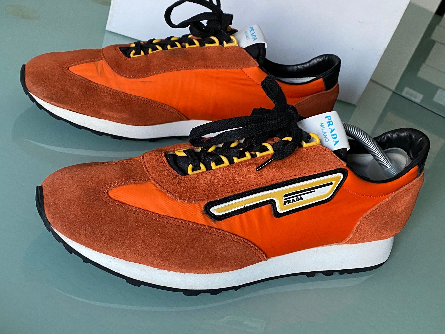 Prada Scarpe da uomo: PRADA Logo Calzature Saint Tropez Technical Sneakers 44.5 – Usato da Kreuzlingen venduto da kruezbiz 7