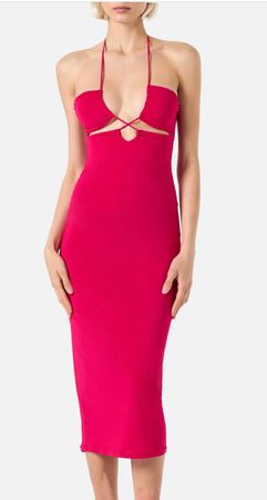 New $219 Mc2 St Barth cutout midi dress - M