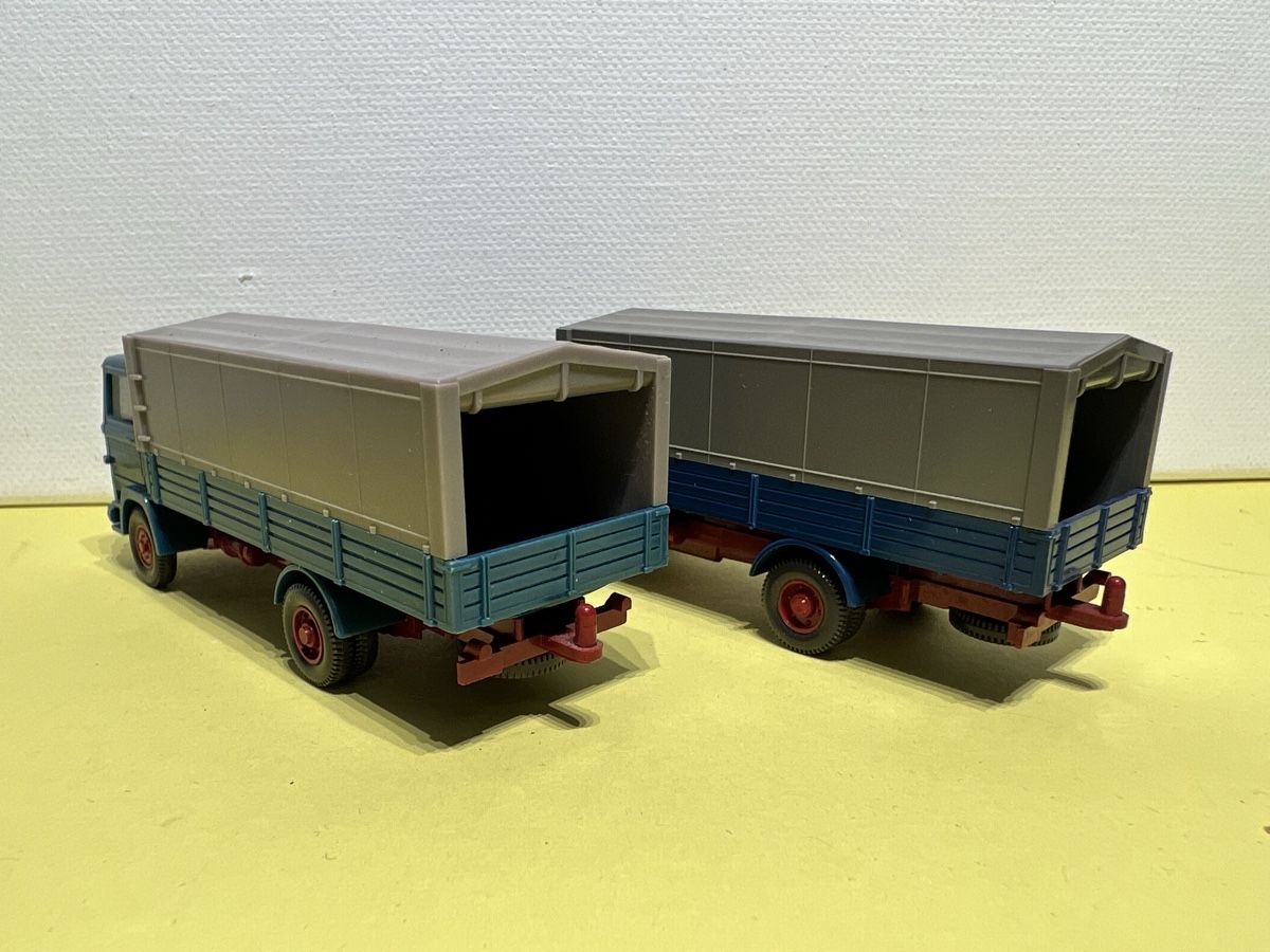 Wiking Modellini d'auto: 2x Wiking MB 1317 Langpritsche in 1/87 – Usato da Weinfelden venduto da Kammerflimmern 1