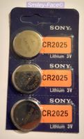 NEU 3 Stück  CR 2025 LITHIUM Batterien 3 Volt