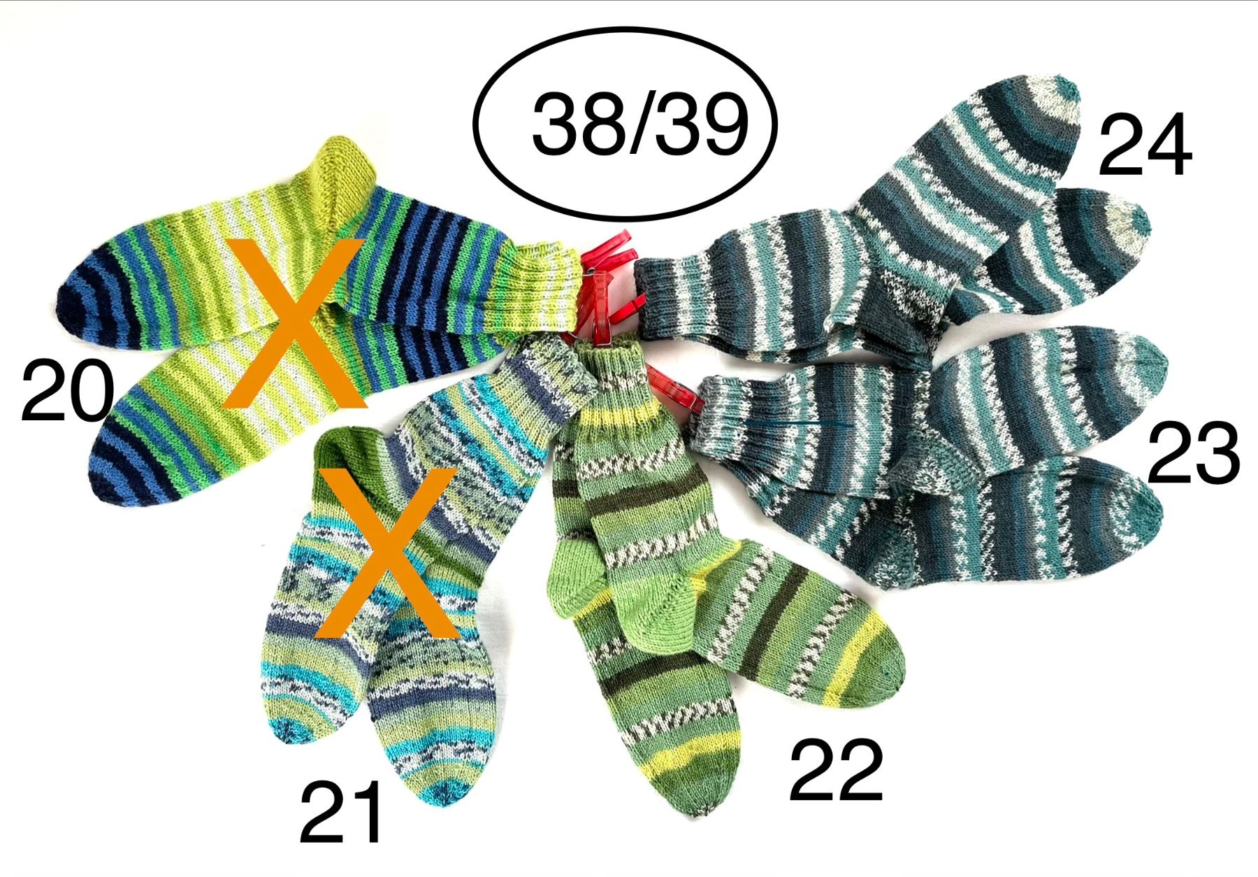 Socken: handgestrickte Wollsocken, 38/39 – Neu und originalverpackt aus Engelburg von rautibus