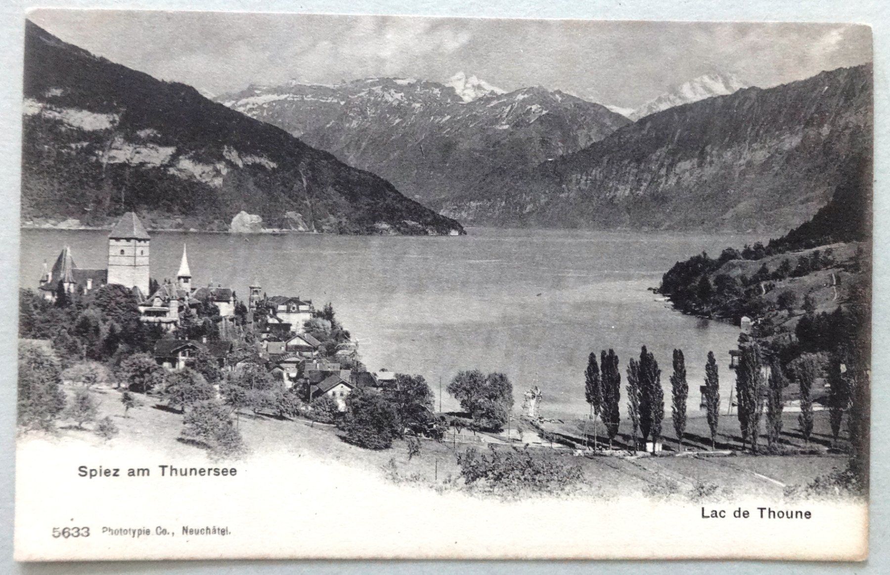 Ansichtskarten: Spiez am Thunersee – Gebraucht aus Fétigny von Billy2miny