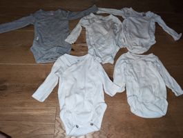 Langarm Wickelbodys 5er Set Grösse 62 guter Zustand