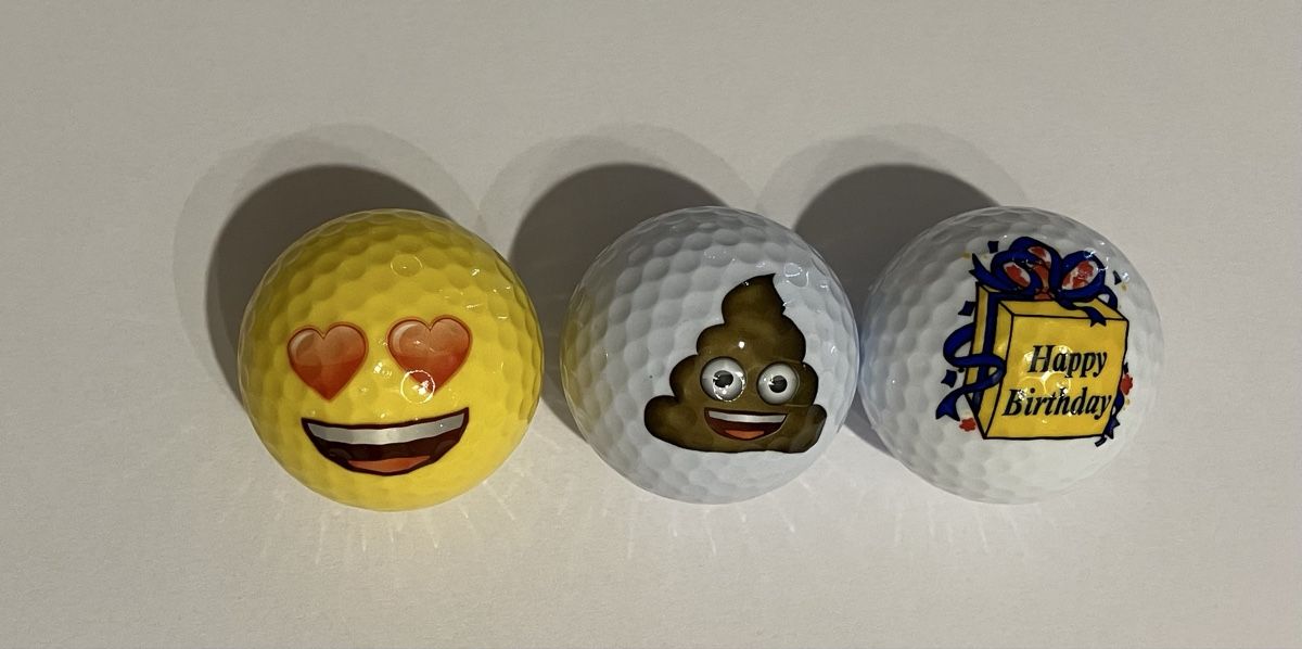 Ballons: Golfbälle gemäss Bilder 3 Stück – Neuf (Voir description) à lyssach par sb-versand