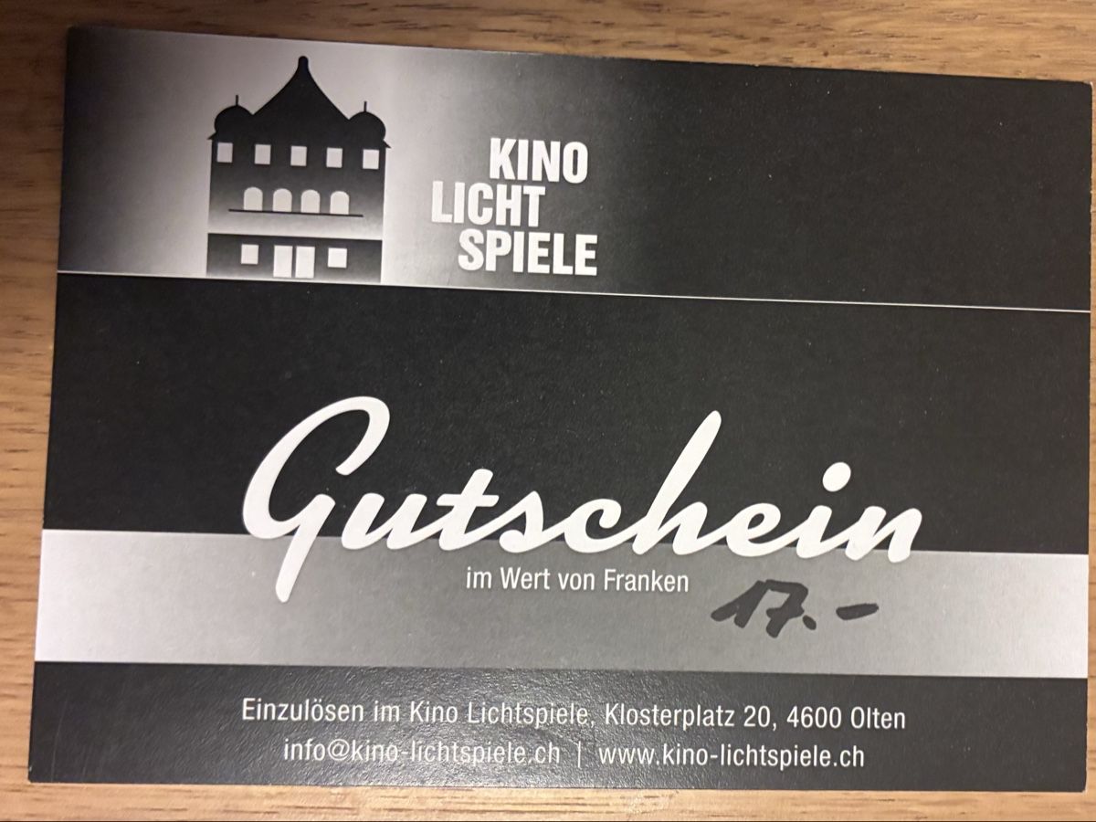 Bons: Kinogutschein – Neuf (Voir description) à Olten par lumao