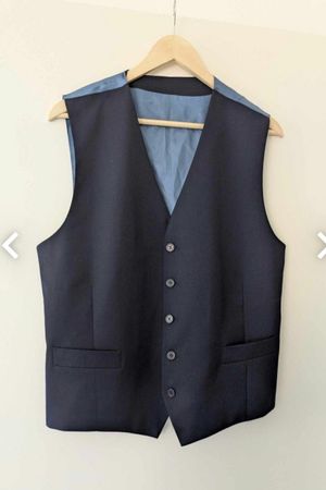 Elegante Herren Weste, Dunkelblau, Top Zustand!