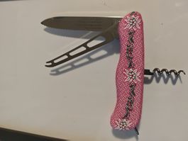 Victorinox Käsemesser mit Schwingerhemd Edelweissschalen