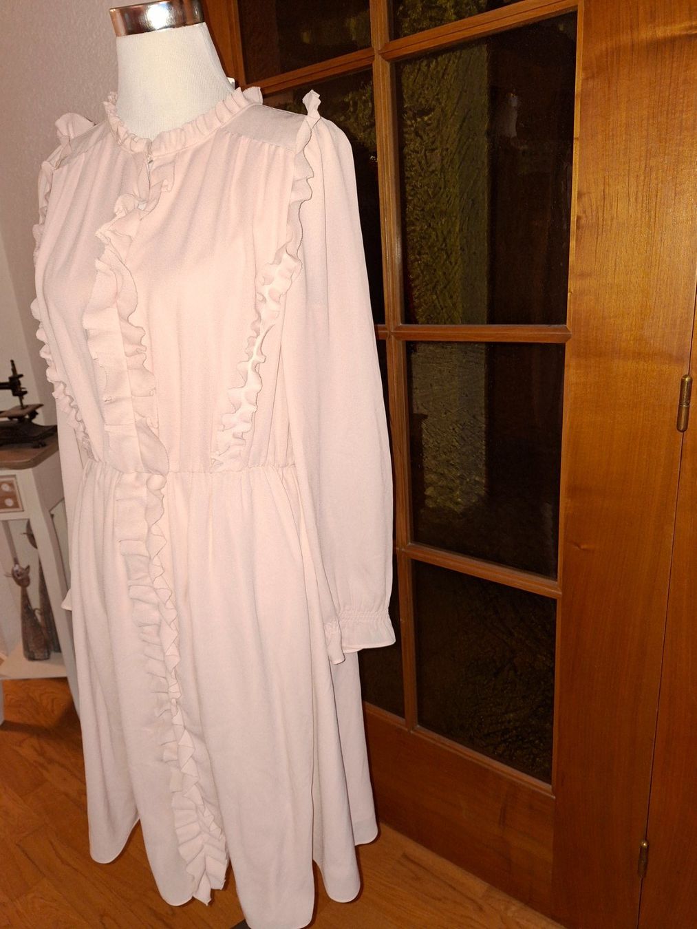 Vestiti: MarcCain Kleid mit Rüschen rosa – Nuovo (secondo la descrizione) da Unterentfelden venduto da hofa01 1