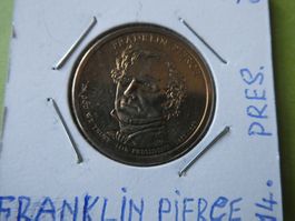 USA 2010, 1 Dollar Sondermünze Franklin Pierce   unz.