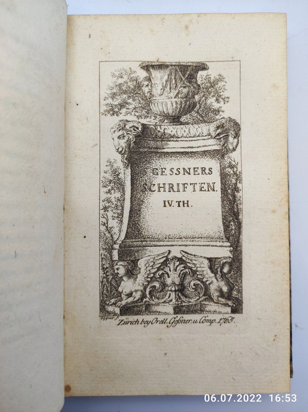 Livres: SALOMON GESSNER - SCHRIFTEN – D'occasion à Goldach par Gaip 2