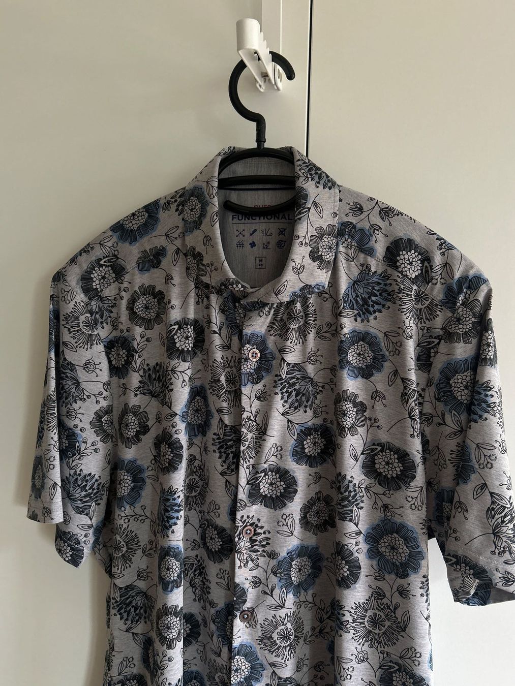 Camicie: Kurzarmhemd grau mit Muster Pure by Hatico Functional Gr. 40 – Usato da Brunnen venduto da Nala2929 3