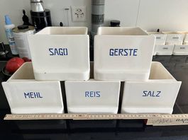 Keramikschütte Vintage Küche Pozellan