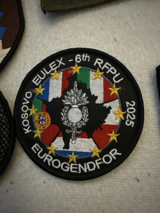 Kosovo EULEX - 6th RFPU 2025 Patch, Eurogendfor Rarität! (Neu (gemäss ...