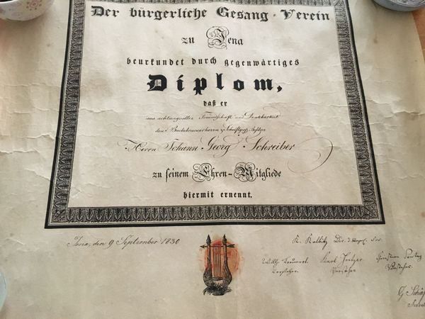 Cartoline postali: wunderschönes Antikes Diplom 1830 – Usato da Gipf-Oberfrick venduto da Iberico