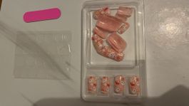 Halloween Press-on Nails Cute Ghost Flowers 24pcs