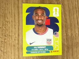 Panini FIFA  WM 2026 Sticker Haji Wright - USA 19