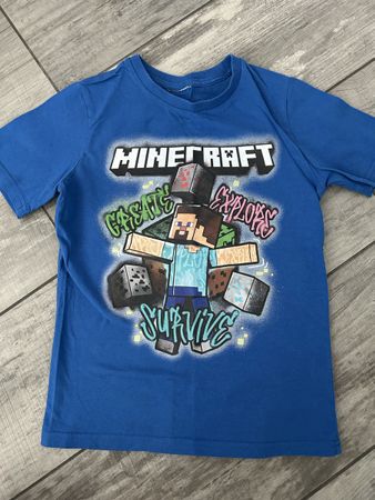 Minecraft T-Shirt blau