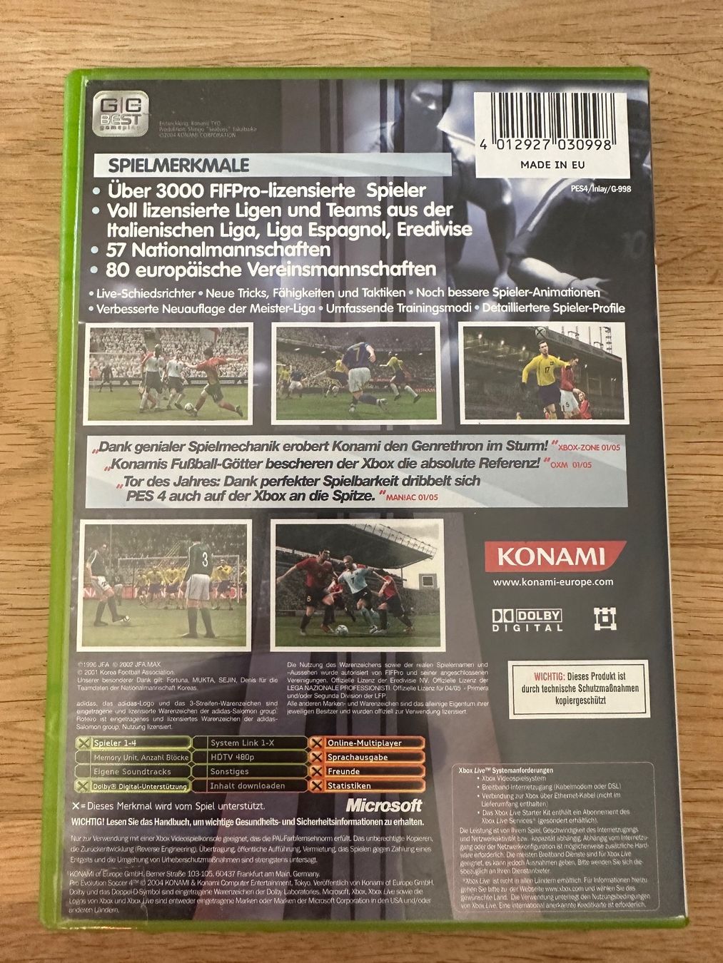 Microsoft Giochi: Pro Evolution Soccer 4 für Xbox – Usato da Kestenholz venduto da Mad18 1