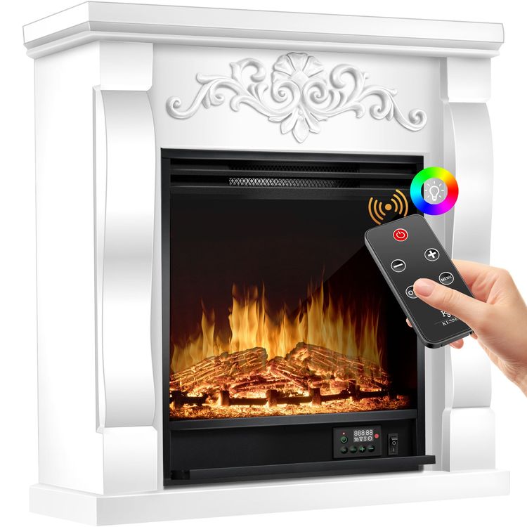 AIRMATE Elektro Kamin 113 Cm Mit Heizung 2000W – Realistischer Flammeneffekt, Luftbefeuchter, Timer
