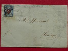 Rayonbrief 1851 von MEIRINGEN: T.20 B3-RO, Kat: 650.-