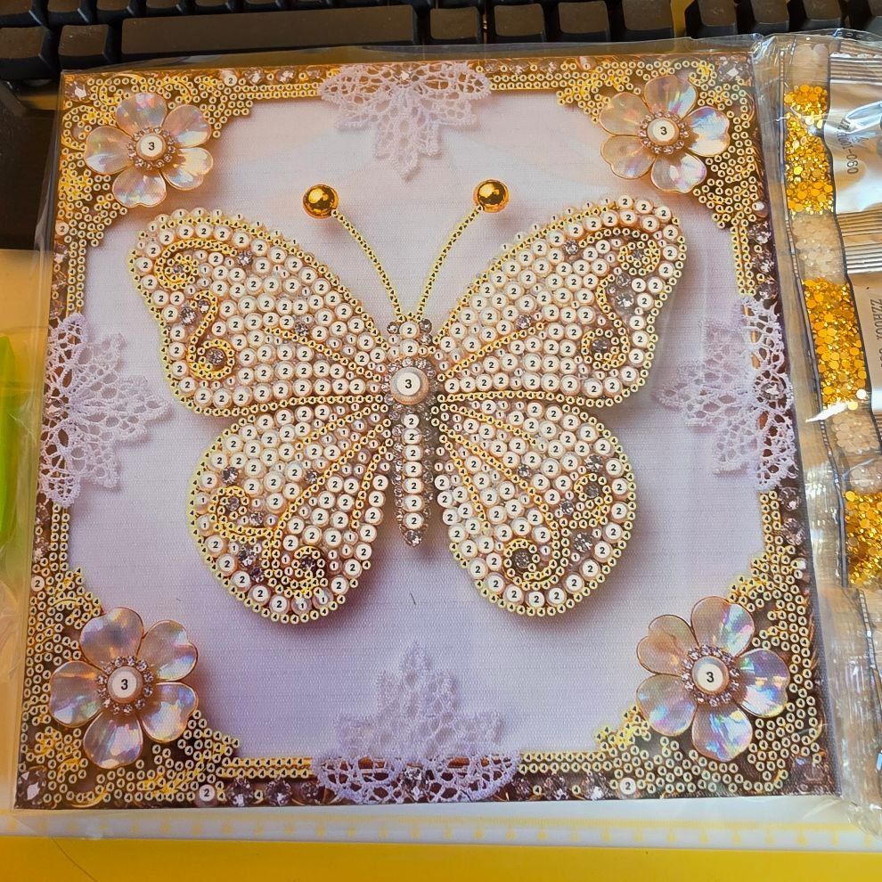 Kit bricolage: DIAMOND PAINTING BILD SCHMETTERLING – Nuovo e nell'imballaggio originale da Dintikon venduto da bonita099 1