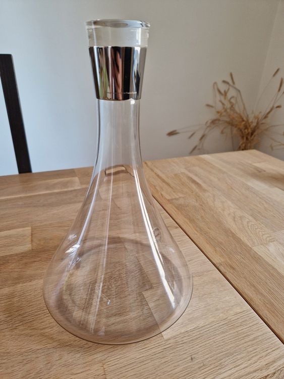 GREENADSCAPE Weinkaraffe Glas - Transparenter Dekanter Mit Schräger Öffnung