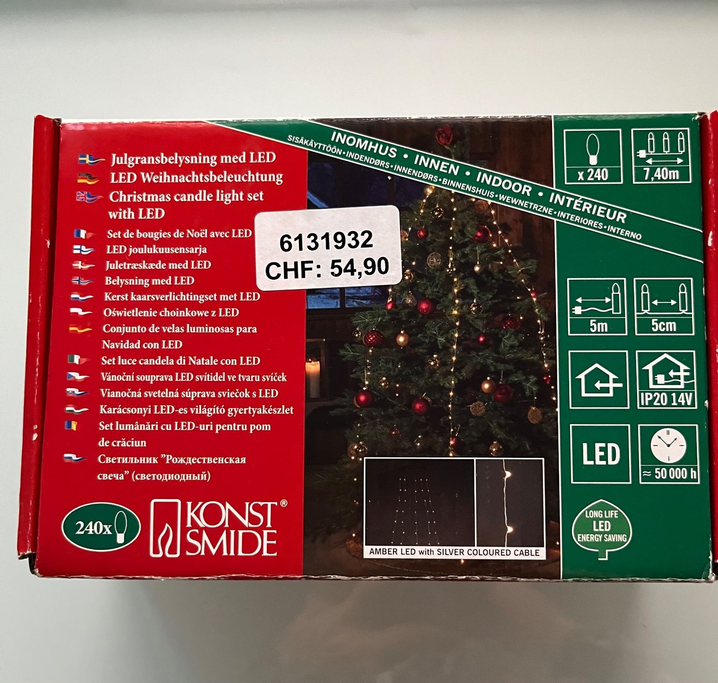 Ghirlande e barre luminose: LED Weihnachtsbeleuchtung, Baummantel mit Ring – Nuovo (secondo la descrizione) da Kloten venduto da SANTALA23 2