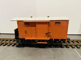 LGB gedeckter Güterwagen orange