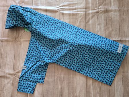 🏷️ Rukka Kinder Regenponcho mit Kapuze / Refloktor-Streifen
