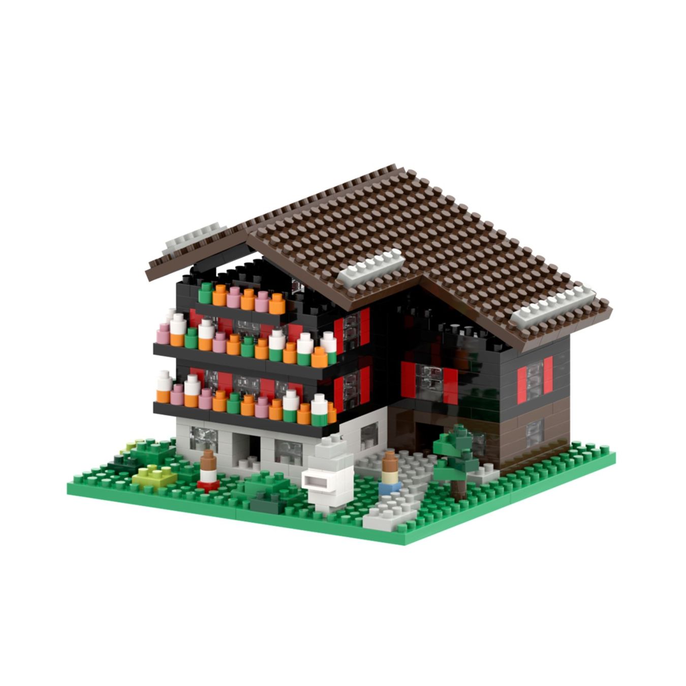 Kit di modellismo & Modellini statici: Schweizer Chalet - Bausatz swiss chalet – Nuovo e nell'imballaggio originale da Wettingen venduto da Swala 1