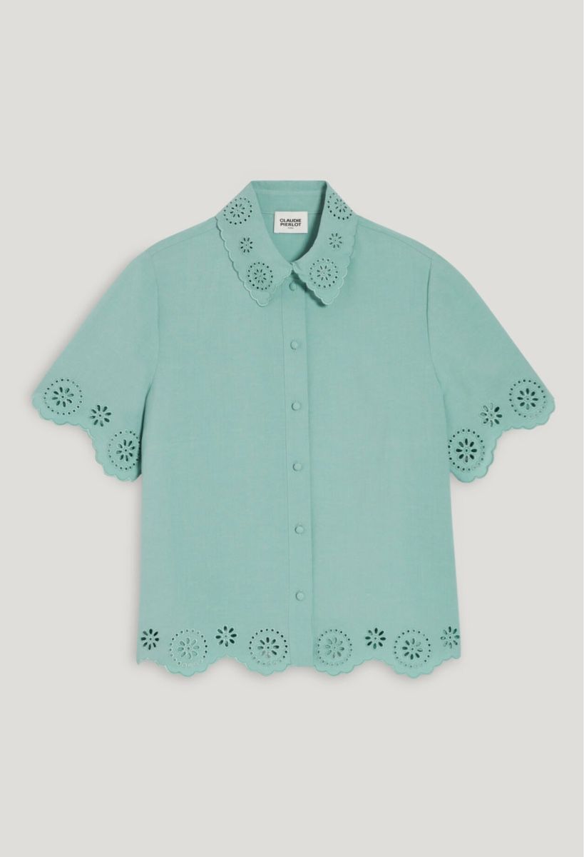 Claudie Pierlot Chemisiers: Claudie Pierlot Linen Blend Blouse – D'occasion à St.Josefen par lop_lh8d