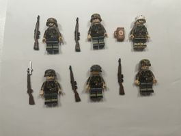 Ww2 Deutschesoldaten Minifiguren in Tarnuniform