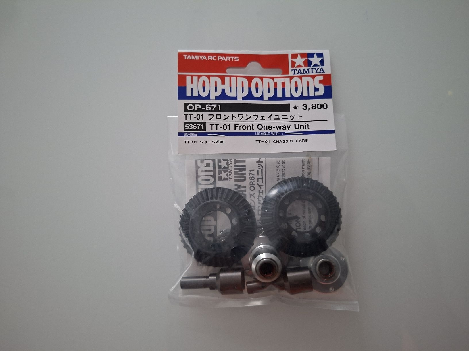 Tamiya Modellismo RC: Tamiya 53671 TT-01 Front One-Way Unit Set – Nuovo e nell'imballaggio originale da Schattdorf venduto da mamo1952