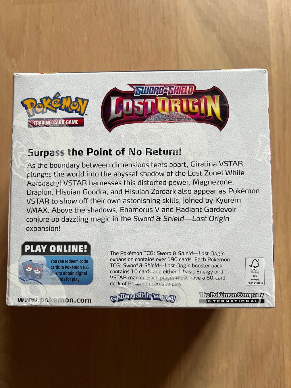 Pokémon Carte collezionabili: POKÉMON SWORD & SHIELD LOST ORIGIN BOOSTER BOX - 36 PACKS FA – Nuovo e nell'imballaggio originale da Locarno venduto da cla_gl6h 2