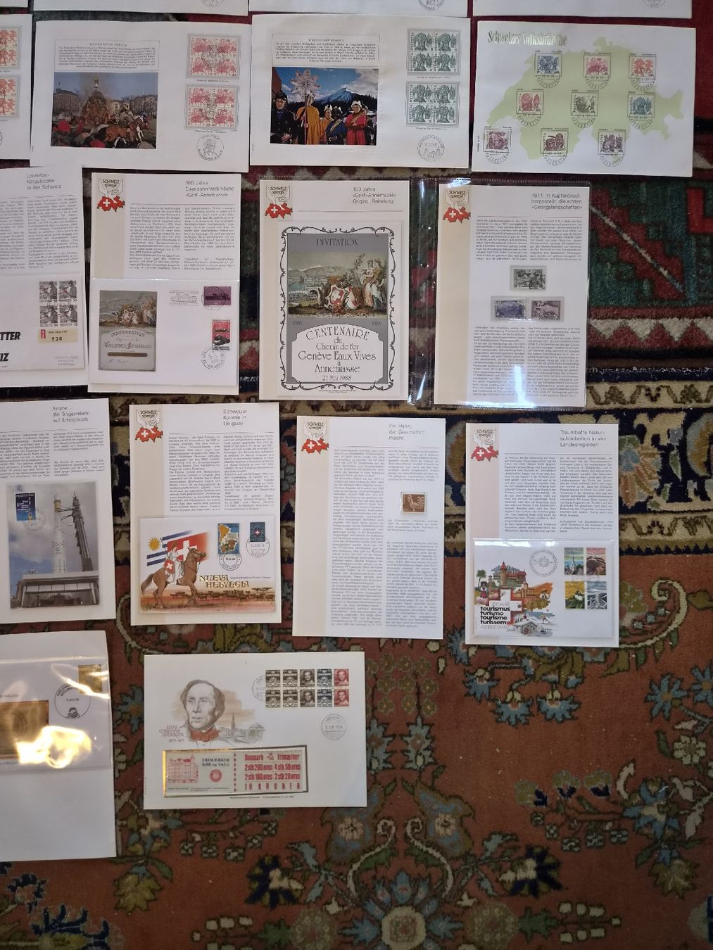 Alle Briefmarken: 51 groß Briefe und Spetziale  – Gebraucht aus Moosseedorf von wau69 4