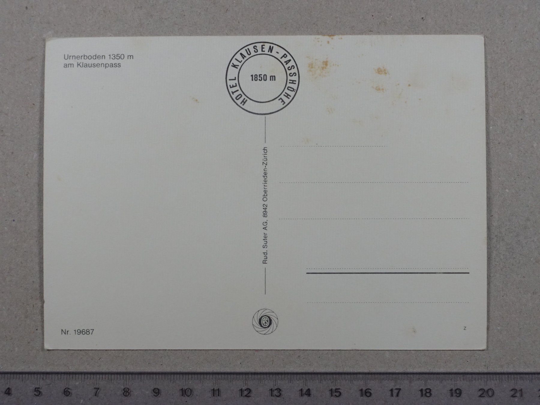 Cartoline postali: Urnerboden, Klausenpass, Postauto – Usato da Lenzburg venduto da fh1 1