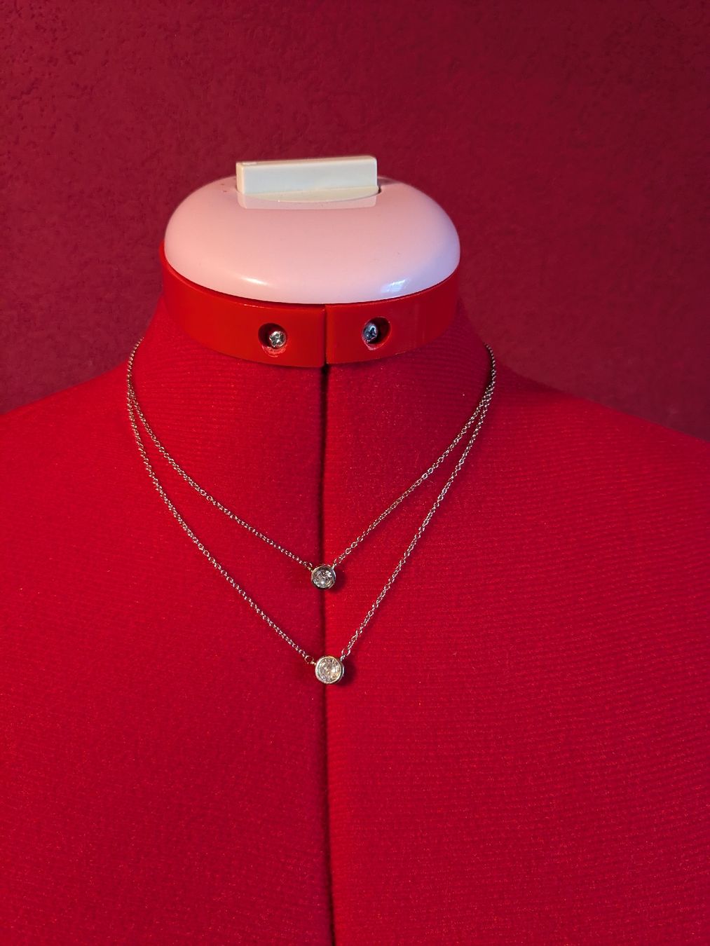 Catenine: collier argent double chaine – Nuovo (secondo la descrizione) da Vionnaz venduto da MarinaMGB